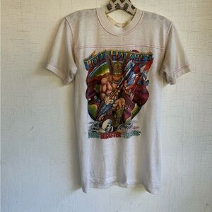 Rare vintage distressed 80s Molly Hatchet concert / band tee